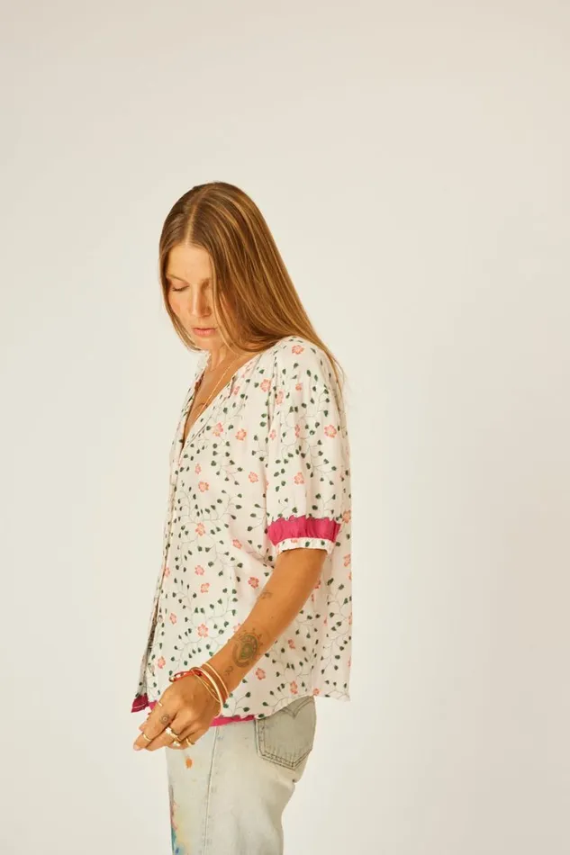Natalie Martin VIOLET TOP Pinwheel Cotton Shop Tops