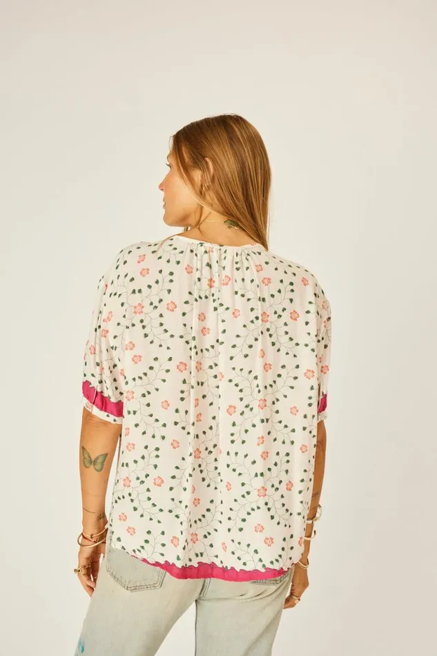 Natalie Martin VIOLET TOP Pinwheel Cotton Shop Tops