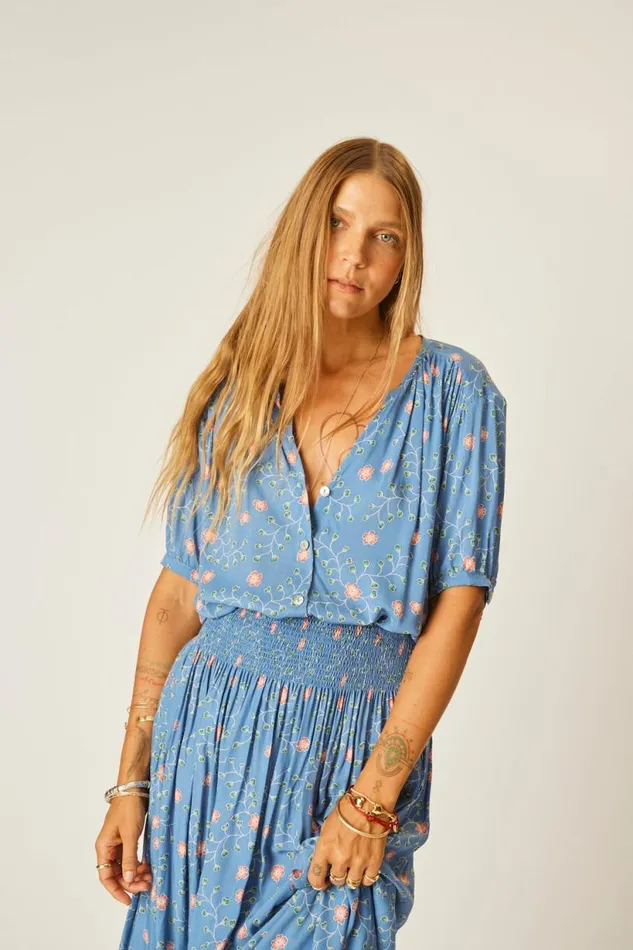 Natalie Martin VIOLET TOP Pinwheel Denim Shop Tops