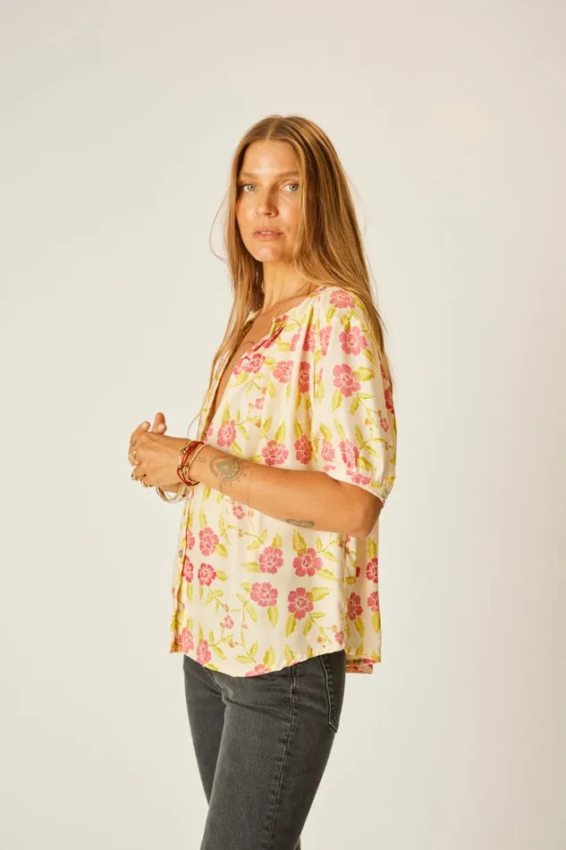Natalie Martin VIOLET TOP Prairie Dusty Crimson Shop Tops