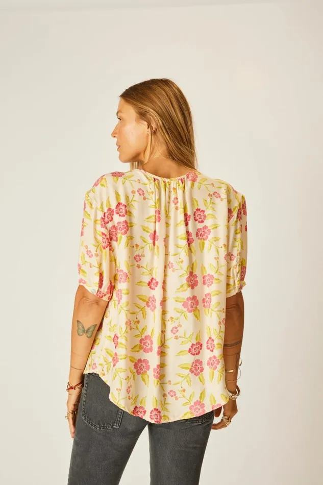 Natalie Martin VIOLET TOP Prairie Dusty Crimson Shop Tops