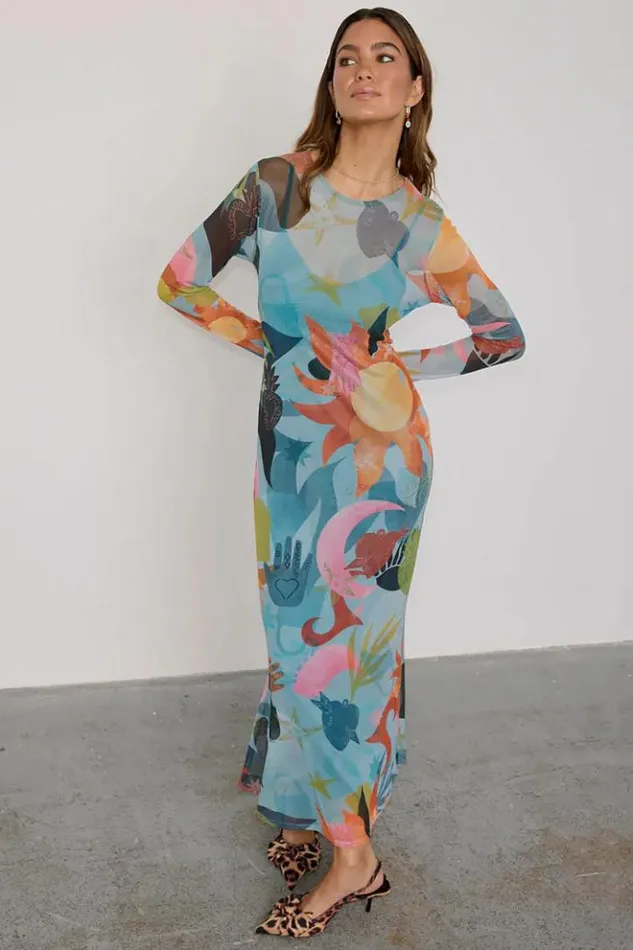 Never Fully Dressed Balearic Mesh Dress Women Wedding Guest