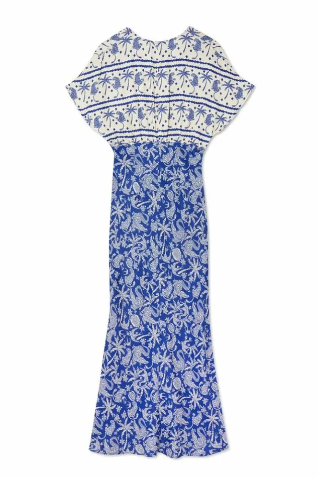 Never Fully Dressed Blue Mosaic Elodie Dress Women Newness