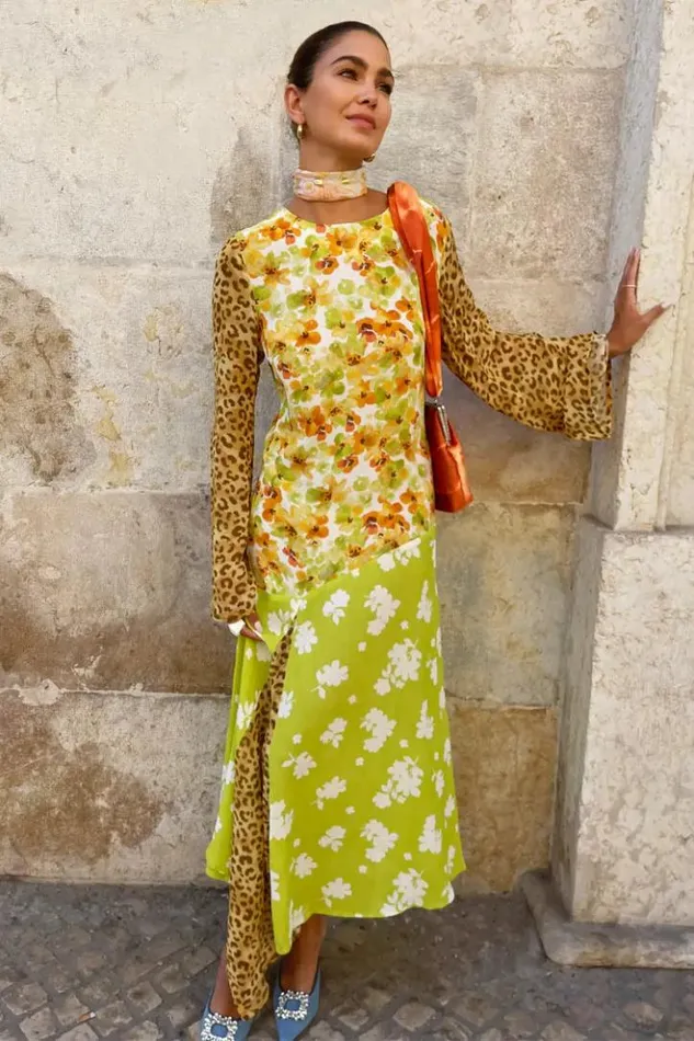Never Fully Dressed Floral And Leopard Blair Dress Petite Women Petite