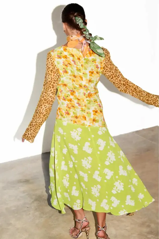 Never Fully Dressed Floral And Leopard Blair Dress Petite Women Petite
