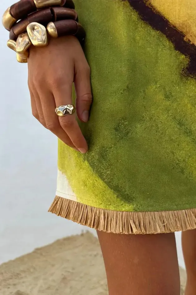 Never Fully Dressed Green Ombre Deia Dress Women Newness