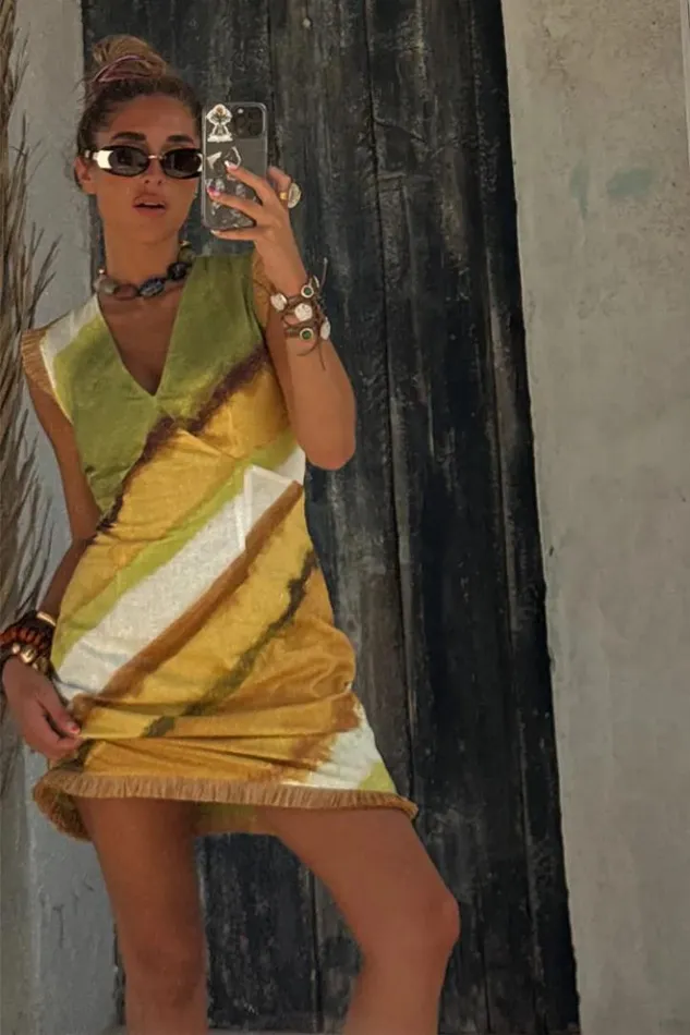 Never Fully Dressed Green Ombre Deia Dress Women Newness