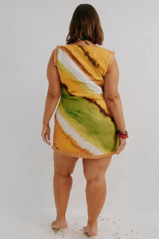 Never Fully Dressed Green Ombre Deia Dress Women Newness