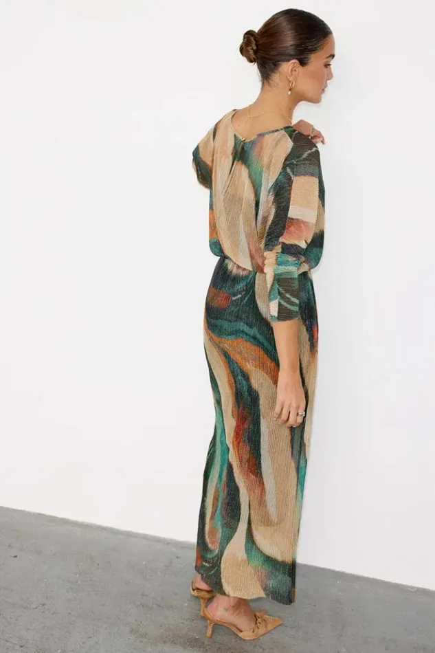 Never Fully Dressed Green Plisse Didi Dress Petite Women Petite