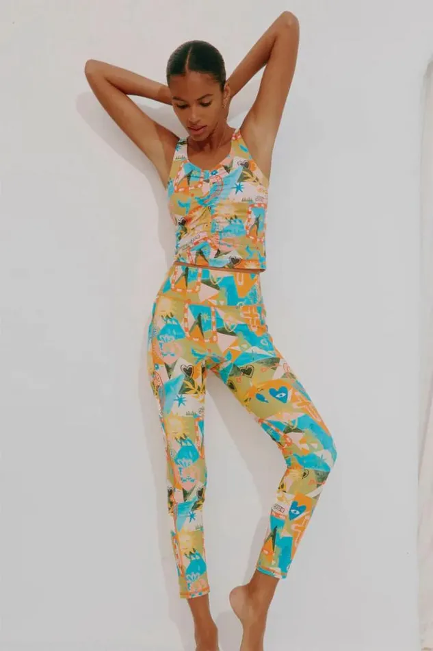 Never Fully Dressed Hope Bright Ruched Sports Top Women Activewear