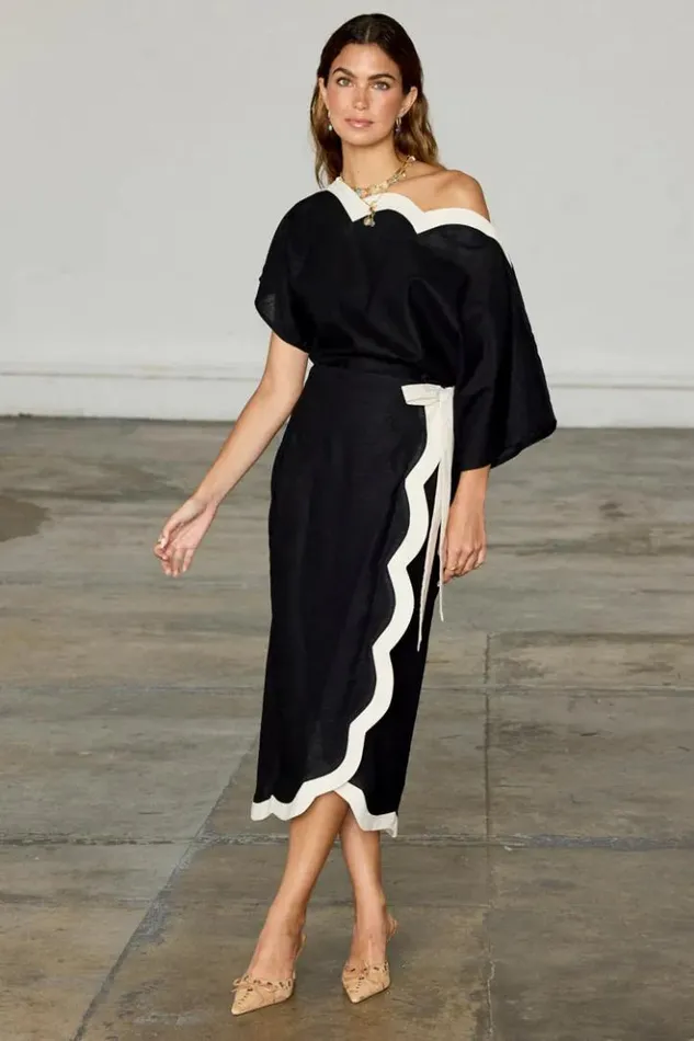 Never Fully Dressed Mono Scallop Tilly Top Women Newness