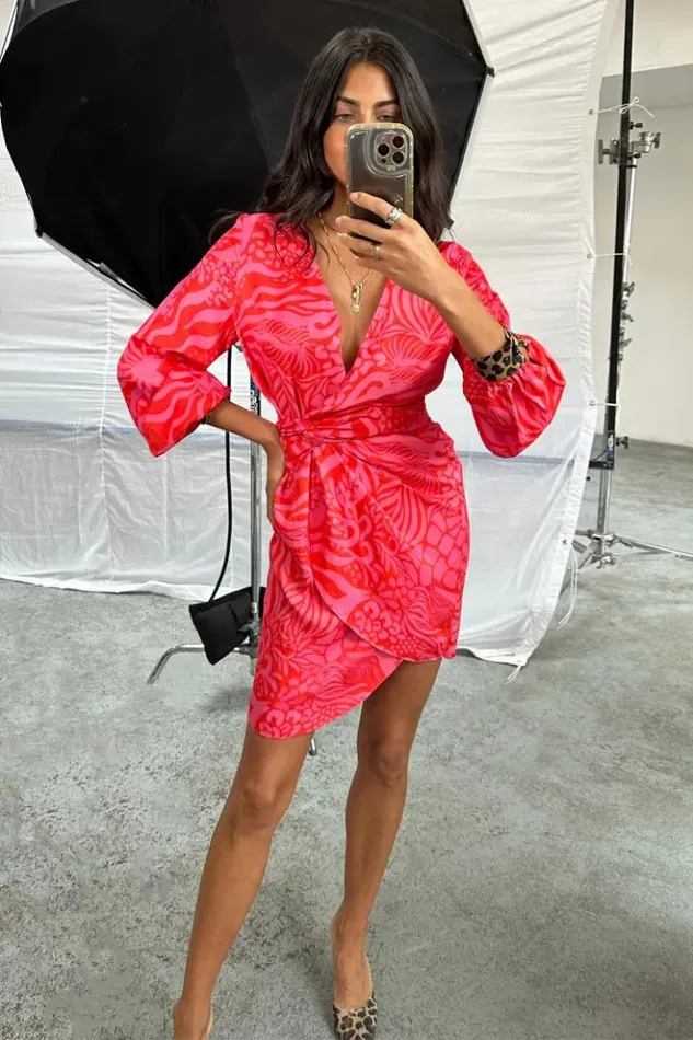 Never Fully Dressed Valentine Animal Mini Vienna Dress Petite Women Petite