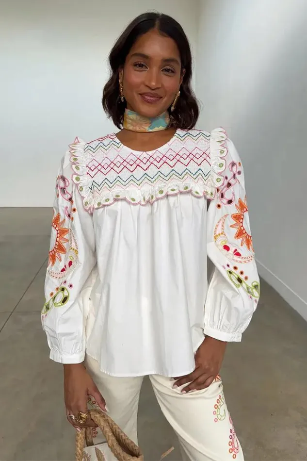 Never Fully Dressed White Enchanted Maisie Top Women Newness