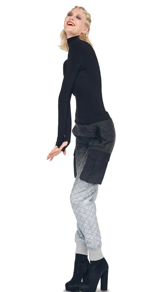 Norma Kamali Bottoms CARGO JOG PANT Blackgrey Ombre 8211 Clothing