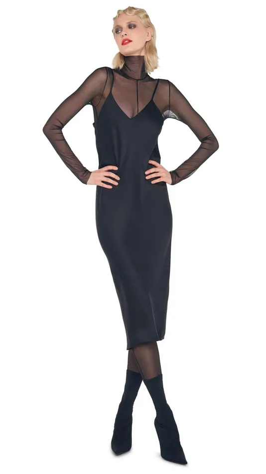 Norma Kamali Dresses BIAS SLIP DRESS Black 8211 Clothing