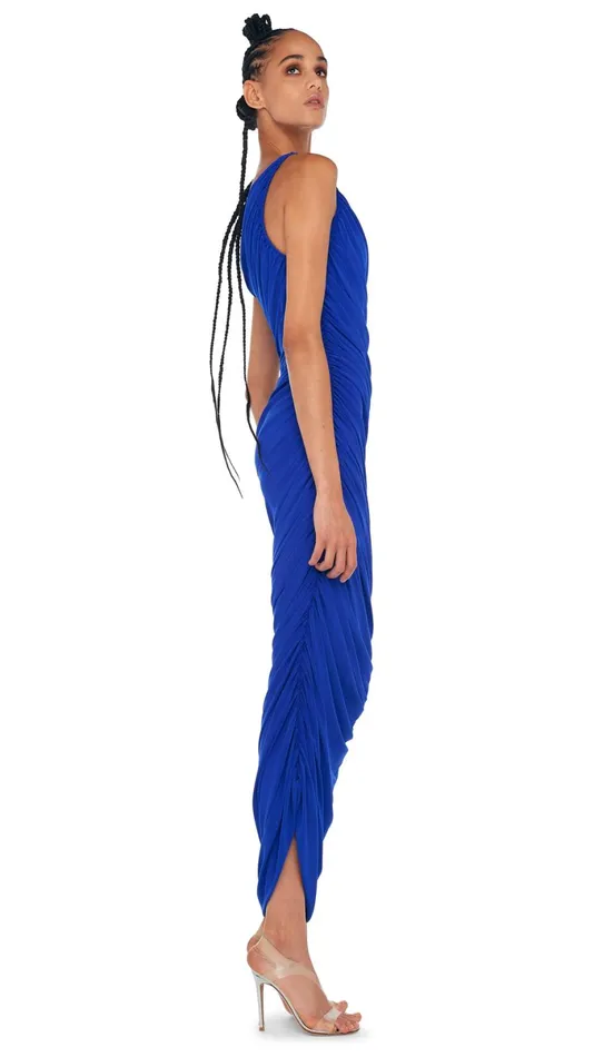 Norma Kamali Dresses DIANA GOWN XL Electric Blue 8211 Clothing
