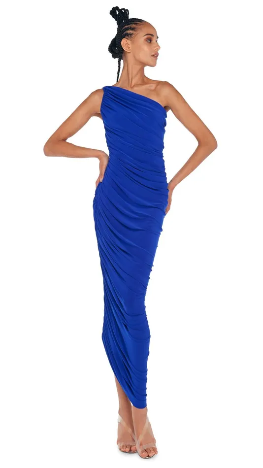 Norma Kamali Dresses DIANA GOWN XL Electric Blue 8211 Clothing