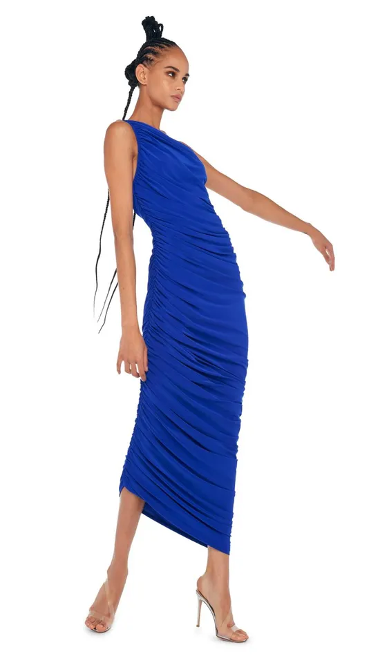 Norma Kamali Dresses DIANA GOWN XL Electric Blue 8211 Clothing