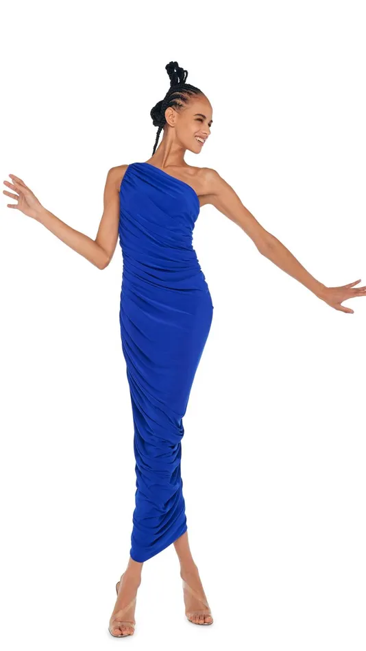 Norma Kamali Dresses DIANA GOWN XL Electric Blue 8211 Clothing