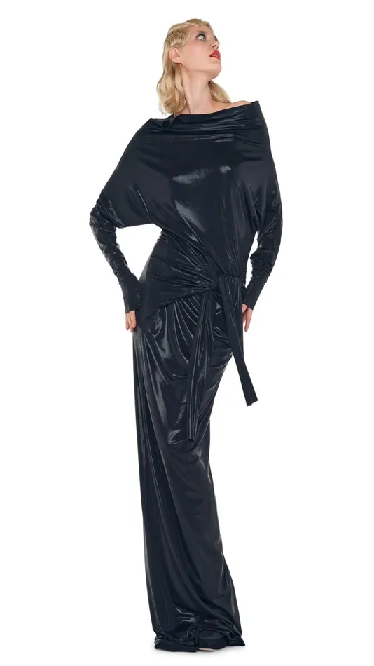 Norma Kamali Dresses FOUR SLEEVE ALL IN ONE GOWN Black 8211 Clothing