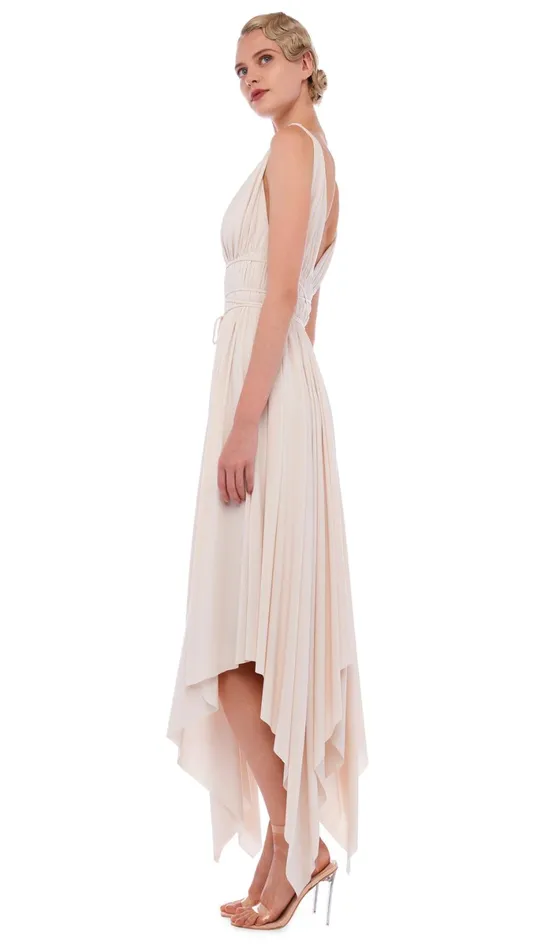 Norma Kamali Dresses GODDESS DRESS Bone 8211 Clothing