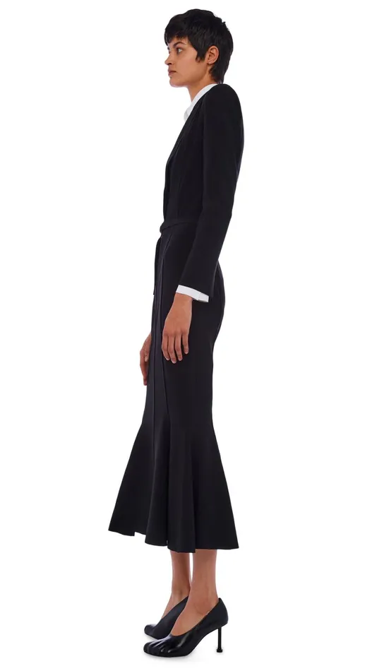 Norma Kamali Dresses SB FISHTAIL DRESS Black 8211 Clothing