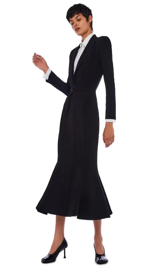 Norma Kamali Dresses SB FISHTAIL DRESS Black 8211 Clothing