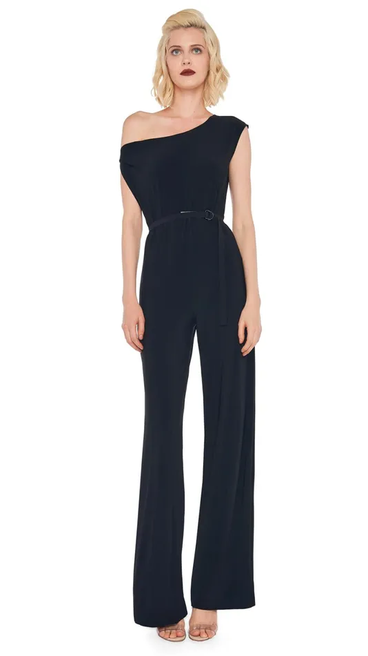 Norma Kamali Jumpsuits DROP SHOULDER JUMPSUIT Black 8211 Clothing