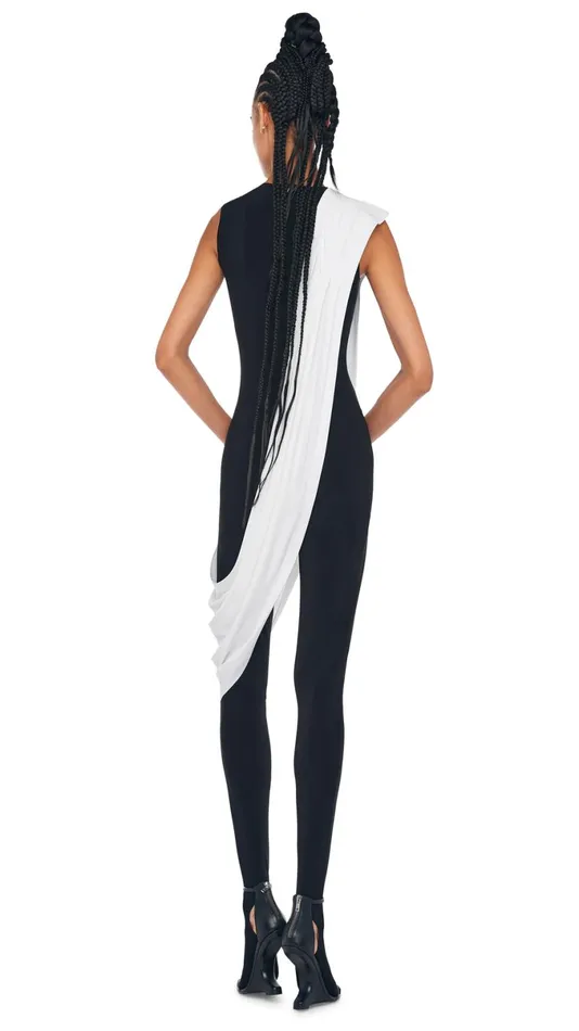 Norma Kamali Jumpsuits SLEEVELESS CATSUIT W FOOTIE Black 8211 Clothing