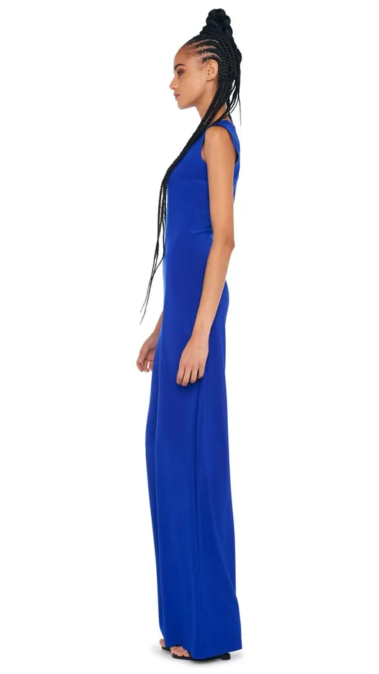 Norma Kamali Jumpsuits SLEEVELESS JUMPSUIT Electric Blue 8211 Clothing