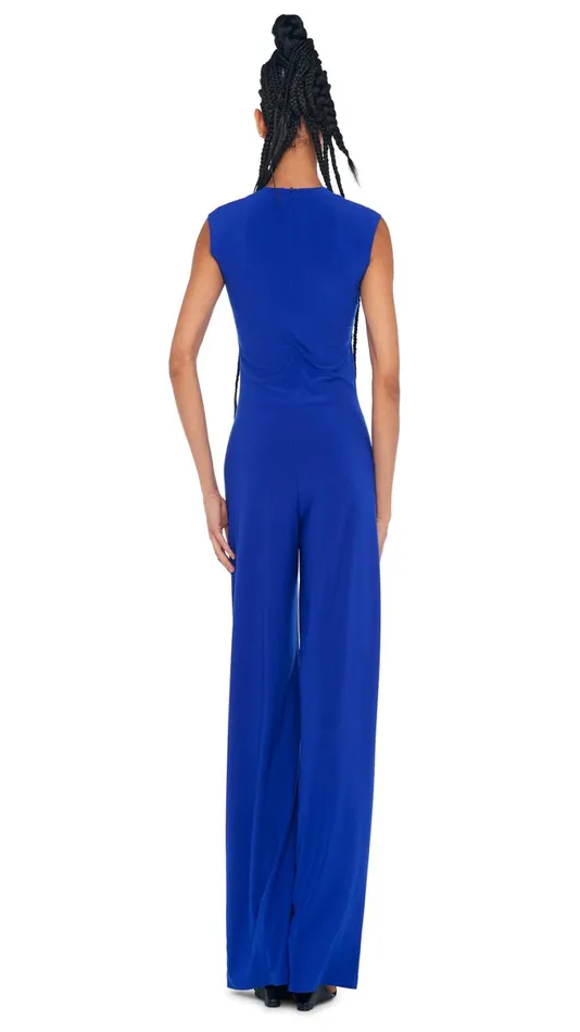 Norma Kamali Jumpsuits SLEEVELESS JUMPSUIT Electric Blue 8211 Clothing