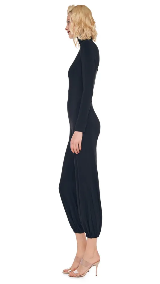 Norma Kamali Jumpsuits TURTLE JOG JUMPSUIT Black 8211 Clothing