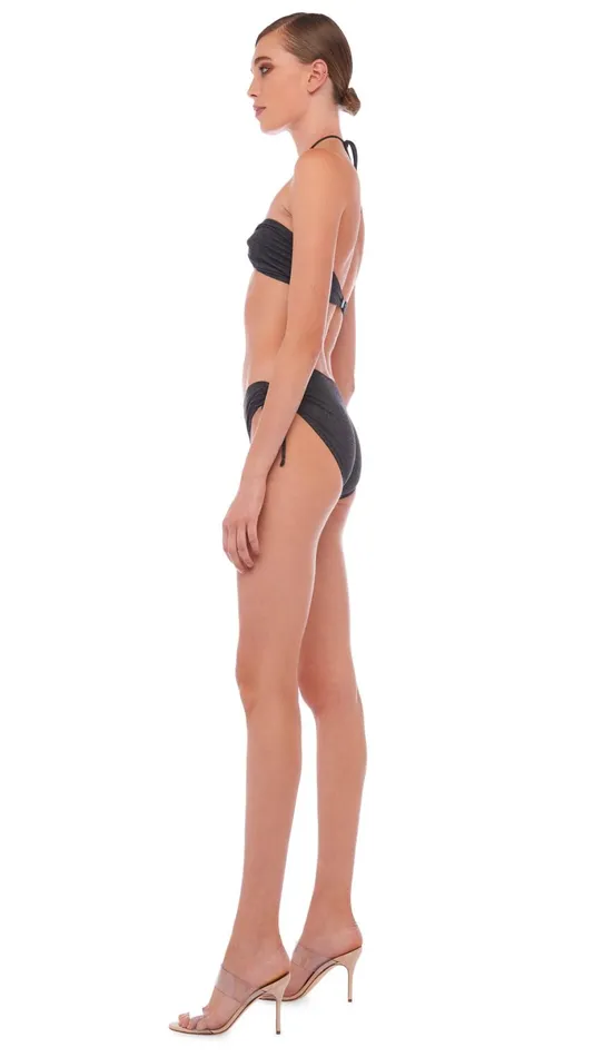 Norma Kamali Swimwear JASON BOTTOM Dark Grey 8211 Clothing