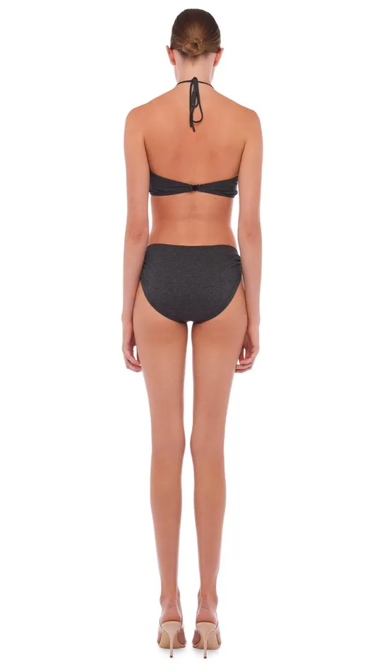 Norma Kamali Swimwear JASON BOTTOM Dark Grey 8211 Clothing