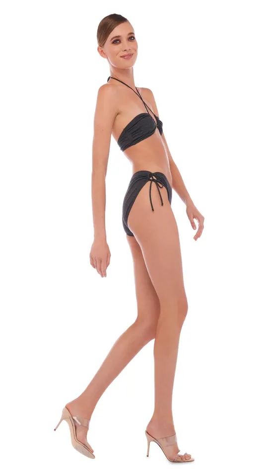 Norma Kamali Swimwear JASON BOTTOM Dark Grey 8211 Clothing