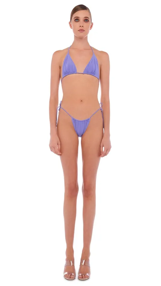 Norma Kamali Swimwear STRING BOTTOM Lilac 8211 Clothing