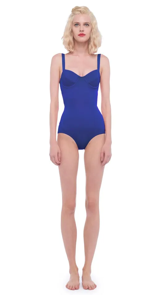 Norma Kamali Swimwear VOGUE MIO Cobalt 8211 Clothing