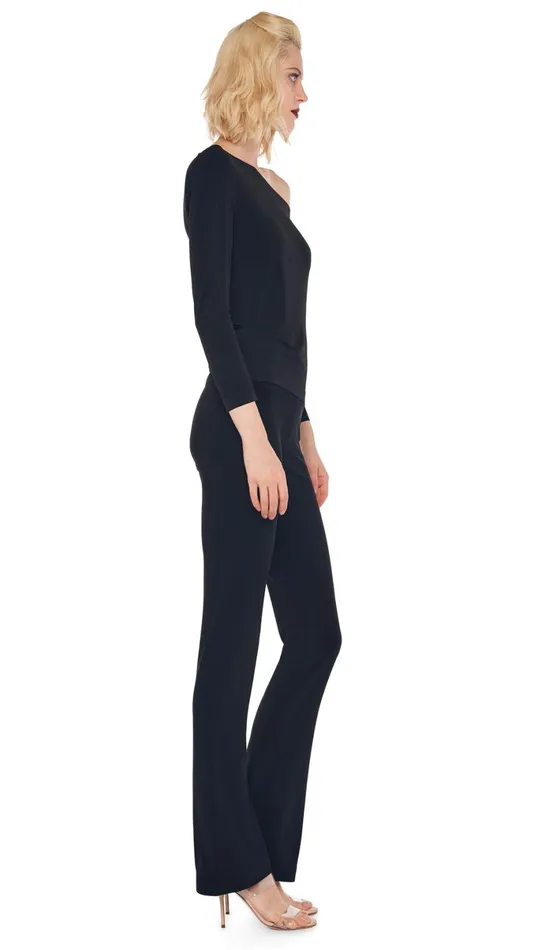 Norma Kamali Tops DROP SHOULDER TOP Black 8211 Clothing