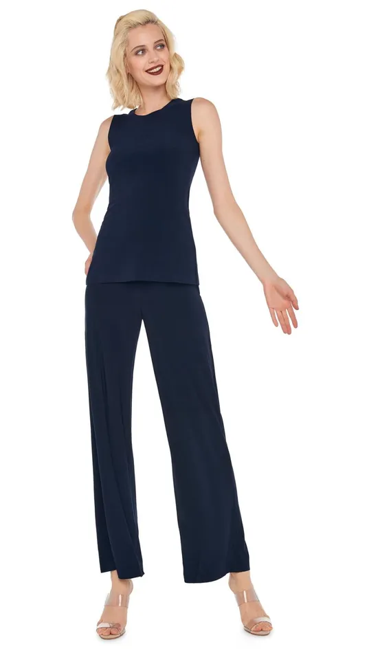 Norma Kamali Tops SLEEVELESS SWING TOP Midnight 8211 Clothing