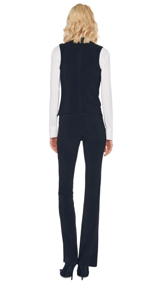 Norma Kamali Wardrobe BOOT PANT With VEST WITH LAPEL 8211 Clothing
