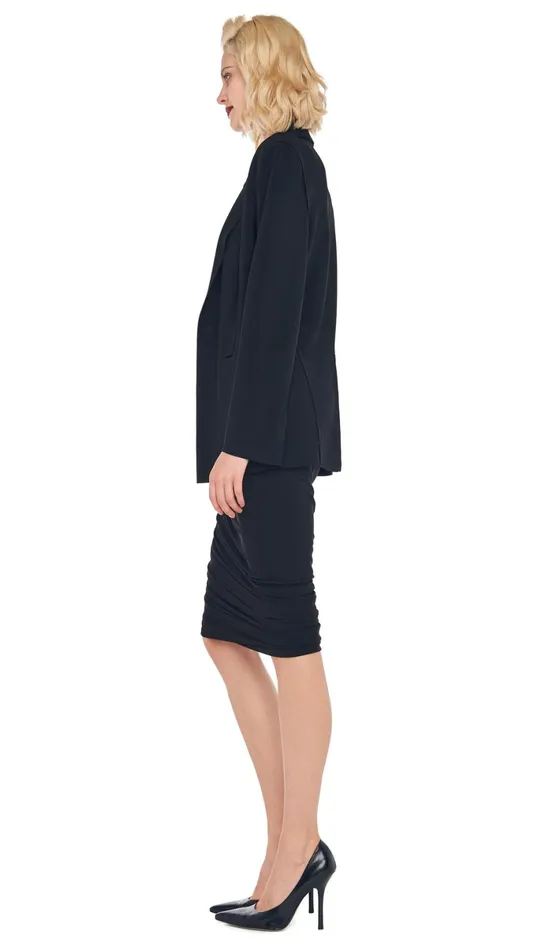 Norma Kamali Wardrobe DIANA DRESS TO KNEE With EASY FIT SINGLE BREASTED JACKET 8211 Clothing Norma Kamali Wardrobe DIANA DRESS TO KNEE With EASY FIT SINGLE BREASTED JACKET 8211 Clothing
