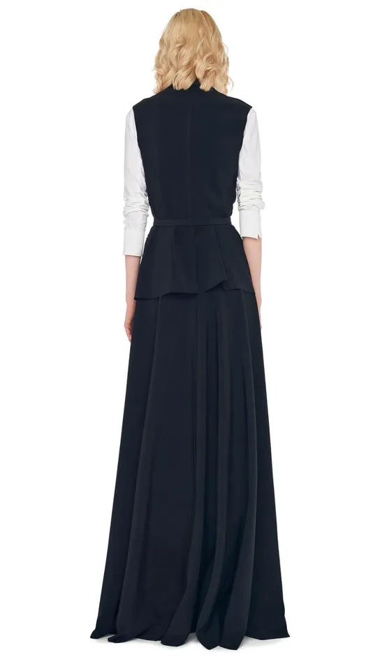 Norma Kamali Wardrobe LONG GRACE SKIRT With SLEEVELESS SINGLE BREASTED JACKET 8211 Clothing Norma Kamali Wardrobe LONG GRACE SKIRT With SLEEVELESS SINGLE BREASTED JACKET 8211 Clothing