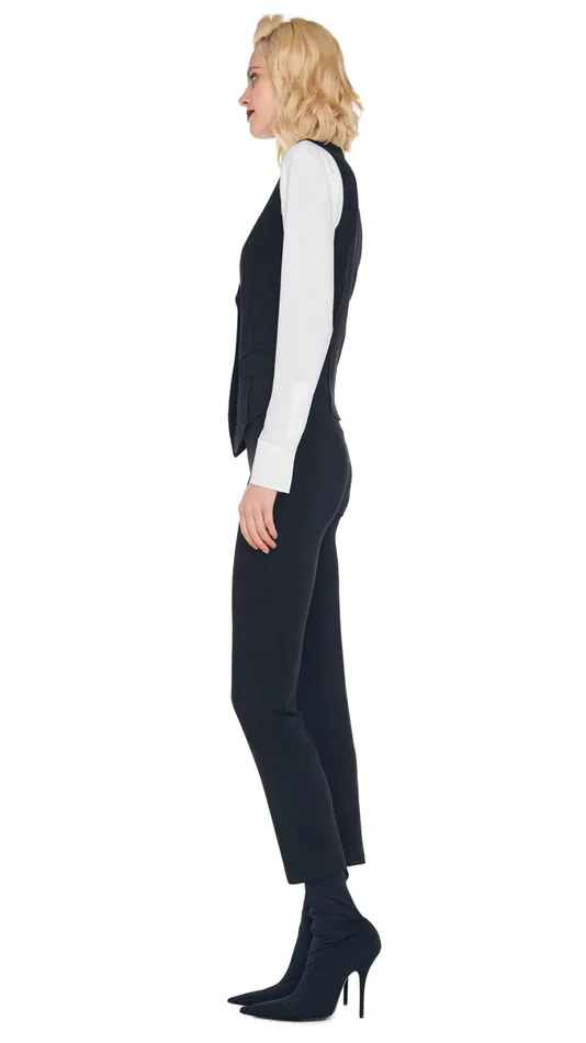 Norma Kamali Wardrobe PENCIL PANT With VEST WITH LAPEL 8211 Clothing