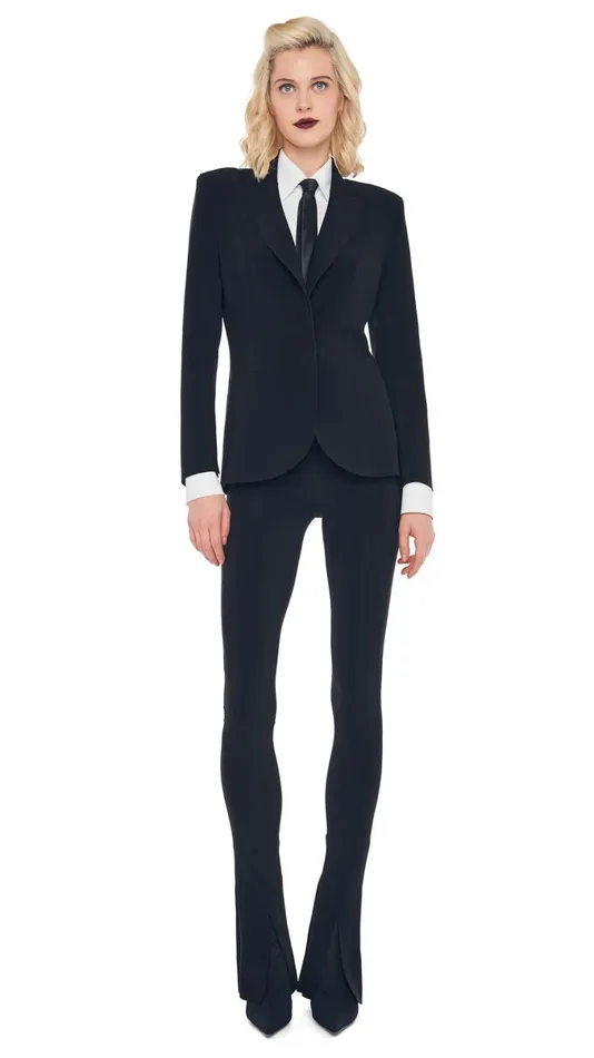 Norma Kamali Wardrobe SPAT LEGGING With CLASSIC SINGLE BREASTED JACKET 8211 Clothing Norma Kamali Wardrobe SPAT LEGGING With CLASSIC SINGLE BREASTED JACKET 8211 Clothing