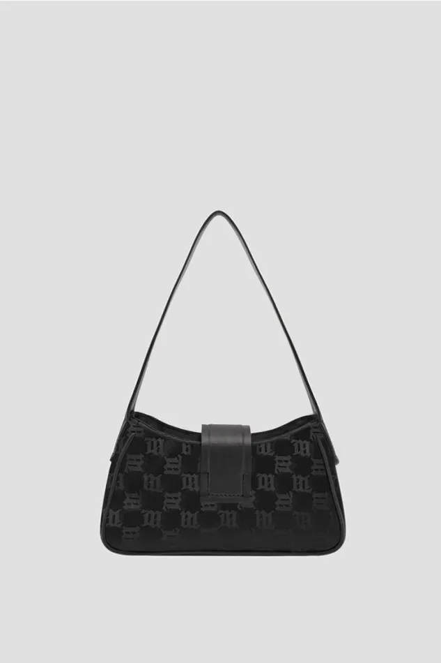 Nylon Monogram Shoulder Bag Mini Black Women MISBHV Bags