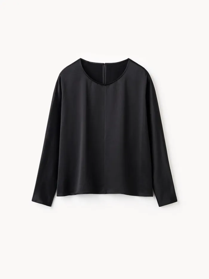 Odelleys Blouse Black Women By Malene Birger Tops and Blouses
