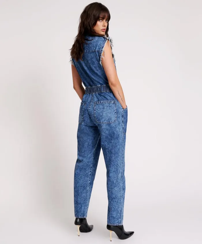 OLIVIA SLEEVELESS OVERALL Women One Teaspoon Denim Jumpsuits OLIVIA SLEEVELESS OVERALL Women One Teaspoon Denim Jumpsuits