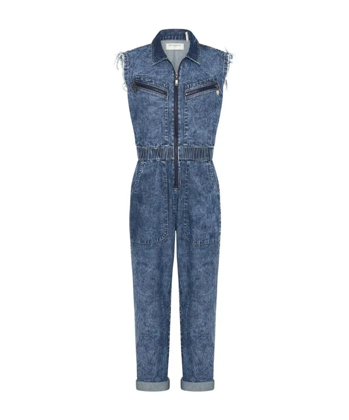 OLIVIA SLEEVELESS OVERALL Women One Teaspoon Denim Jumpsuits OLIVIA SLEEVELESS OVERALL Women One Teaspoon Denim Jumpsuits