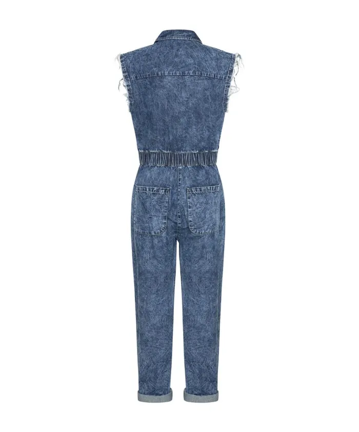 OLIVIA SLEEVELESS OVERALL Women One Teaspoon Denim Jumpsuits OLIVIA SLEEVELESS OVERALL Women One Teaspoon Denim Jumpsuits