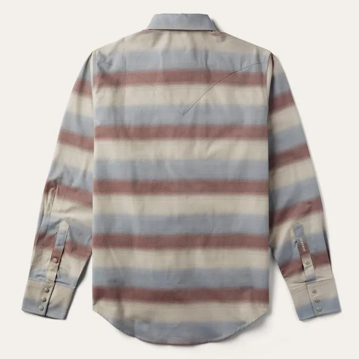 Ombre Stripe Twill Shirt Ombre Stripe Twill Shirt Men Stetson Modern Cut